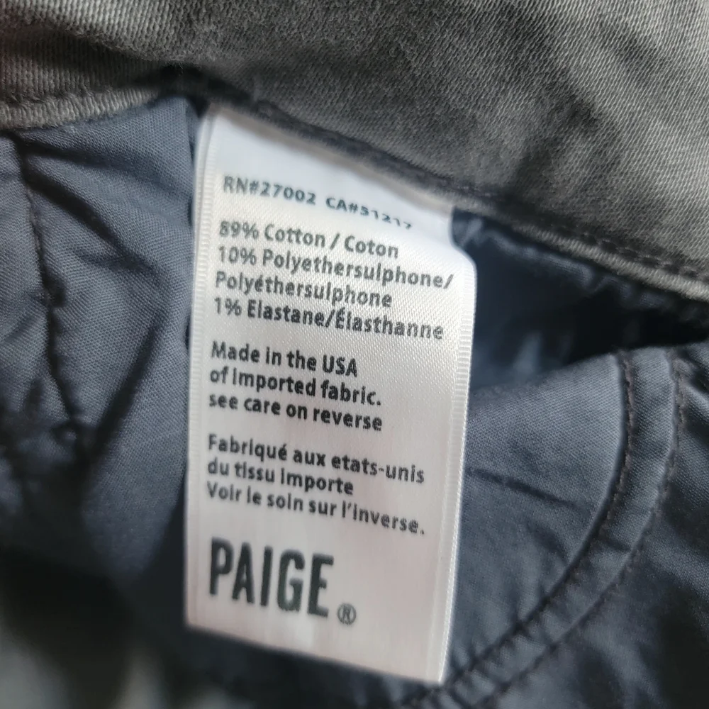 PAIGE Side Zipper Detail Low Rise Skinny Jeans Size‎ 27 Gray - Picture 12 of 15